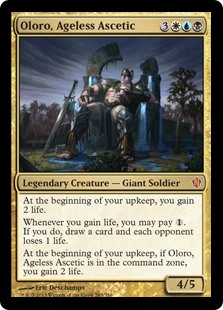 A well-built MTG Commander deck Magic the Gathering Commander with life gain